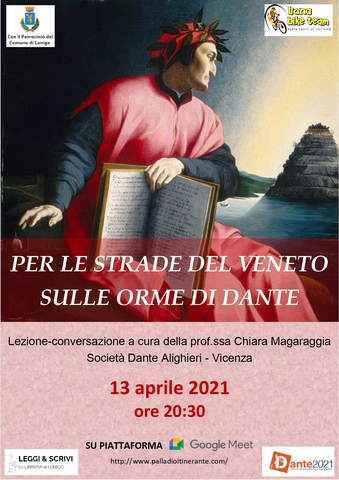 QUINTO INCONTRO ITINERAIO DANTESCO - MARTEDI' 13  APRILE 2021